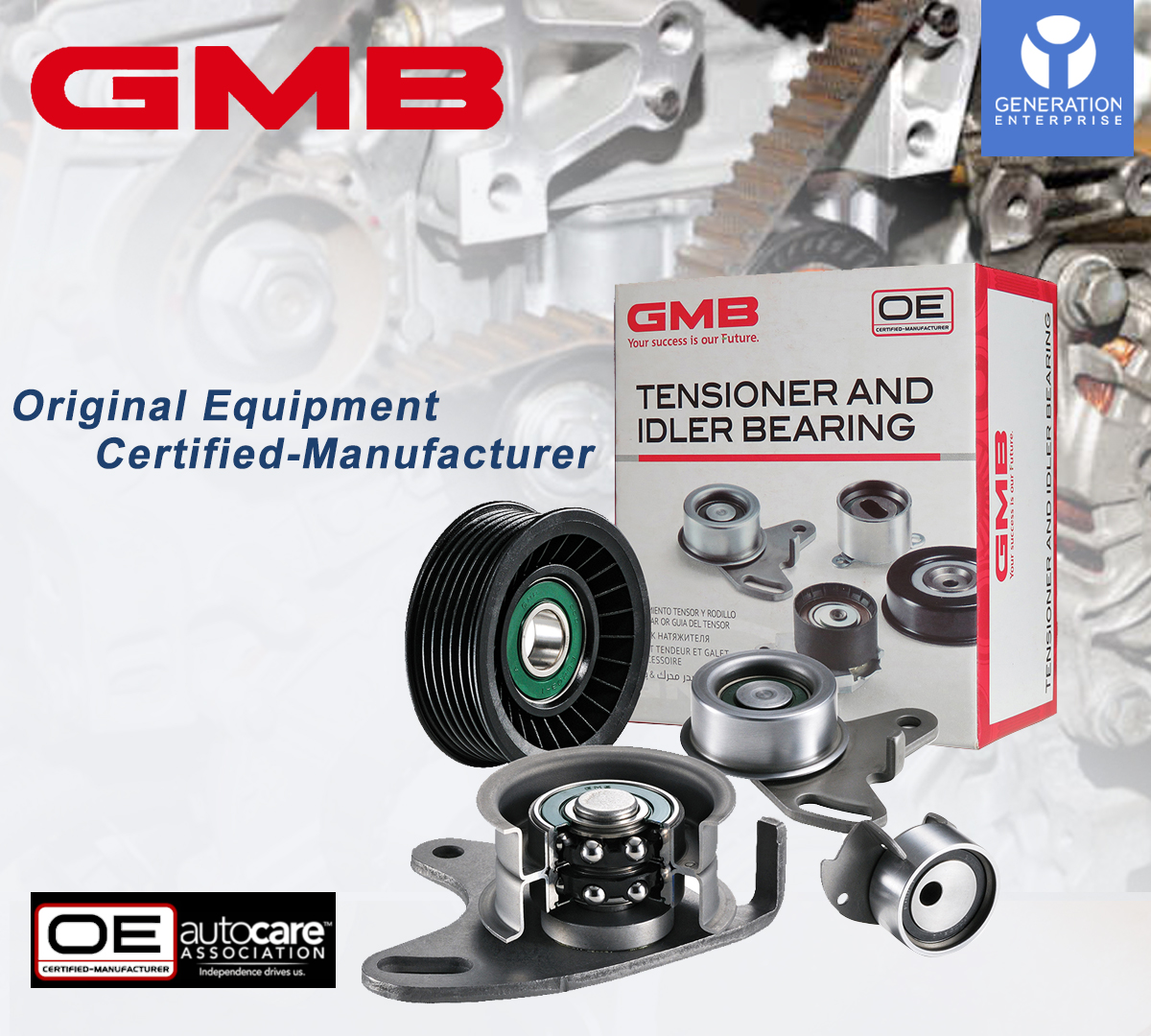 GMB Tensioner & Idler Bearing